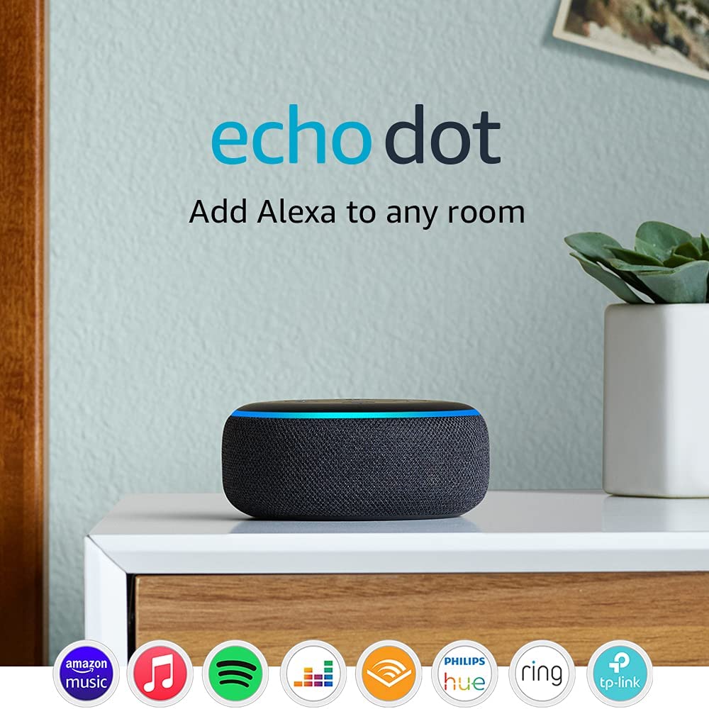 Echo Dot (3rd Gen) - Compact Bluetooth Speaker with Alexa 1