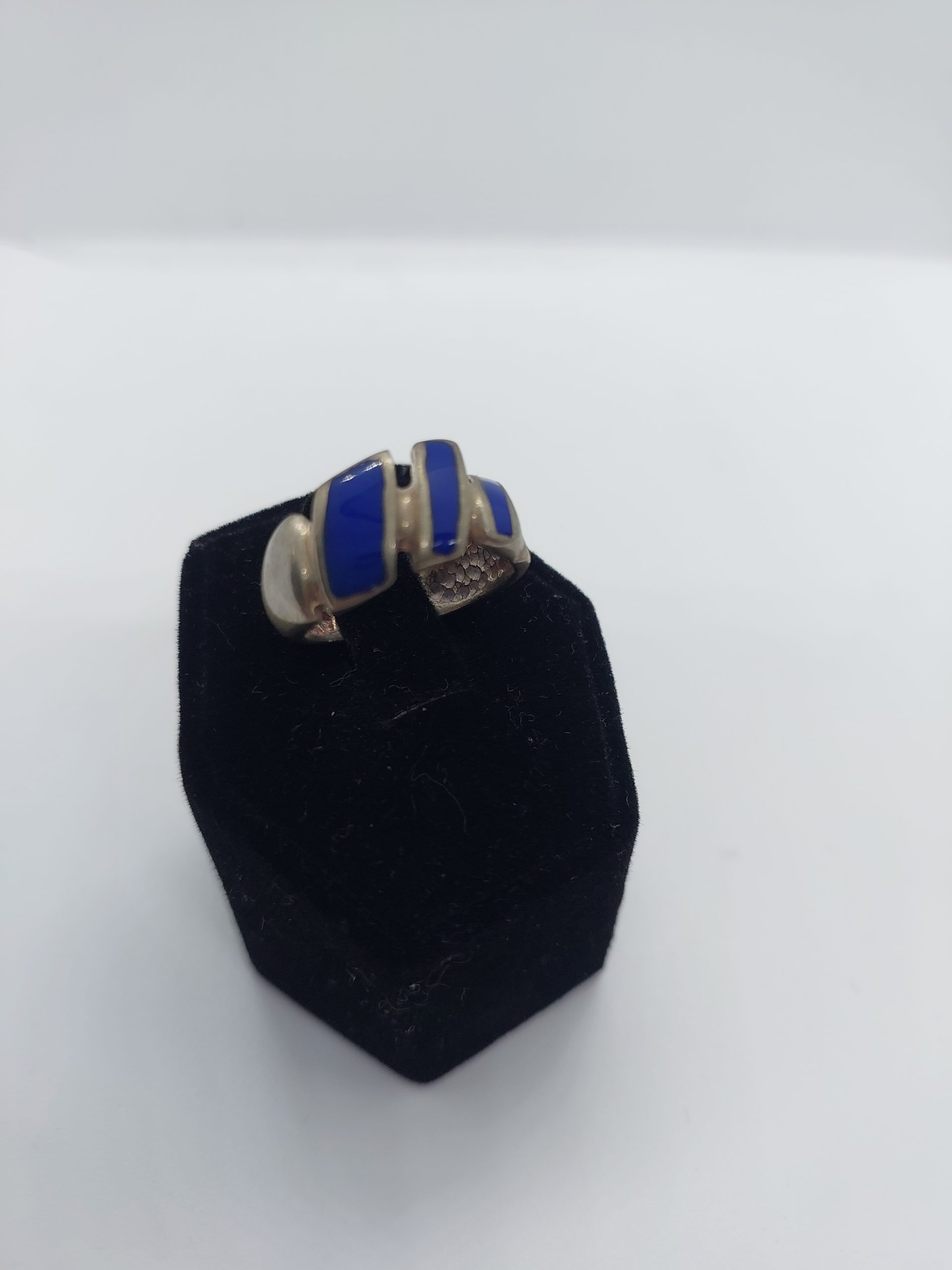 Blue Silver Ring 925