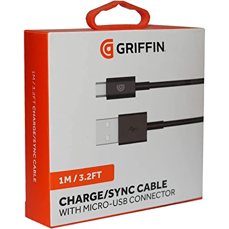 Griffin Charge/Sync Cable with Micro-USB Connector 0.9m