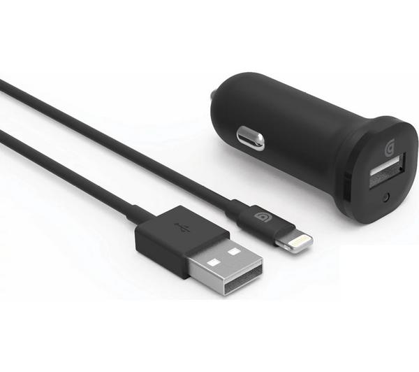 Griffin Home Car Charger Set Lightning 2 USB 1 A black Iphone