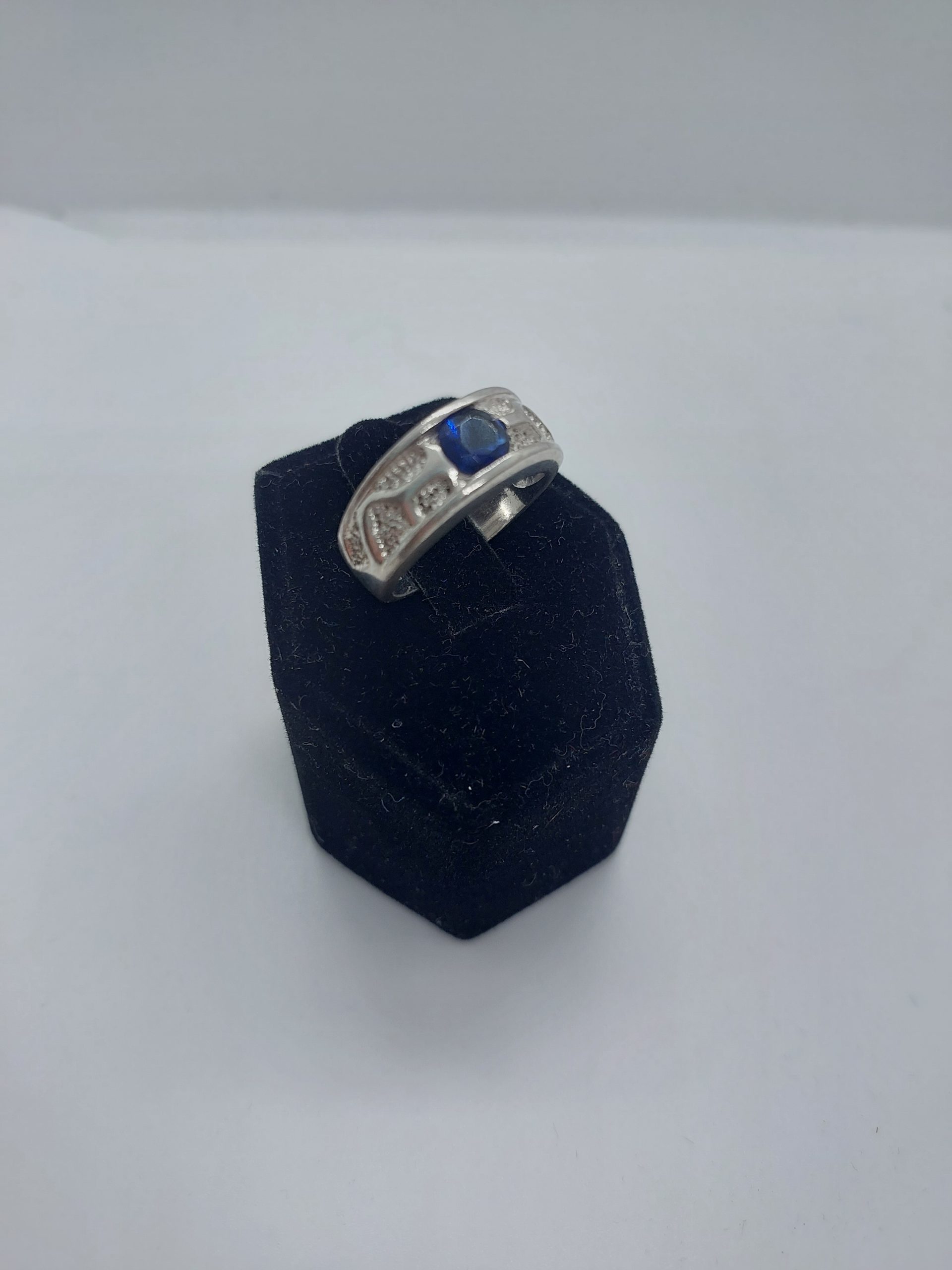 Ring Silver 925 Blue Stone