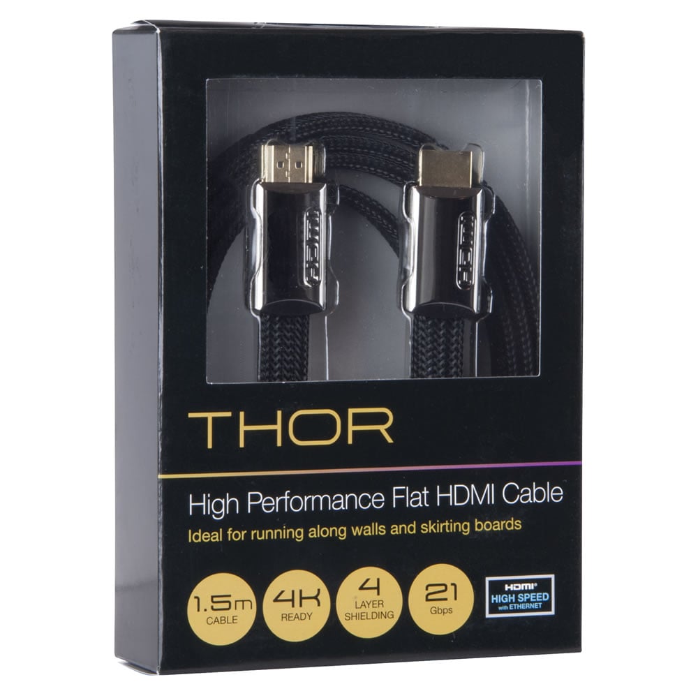Thor High Performance Flat HDMI cable