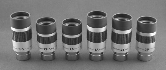 Astronomical Telescope Basic Eyepiece 4mm, 6mm, 12mm, 20mm, 1.5E