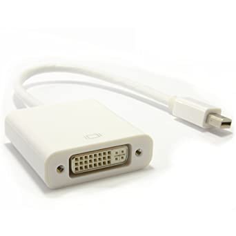 Mini-Display Port Thunderbolt Plug to DVI-D 24+4 Socket Adapter
