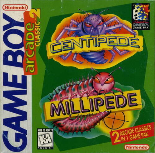 Nintendo Game Boy Arcade Classic 2 Centipede Millipede