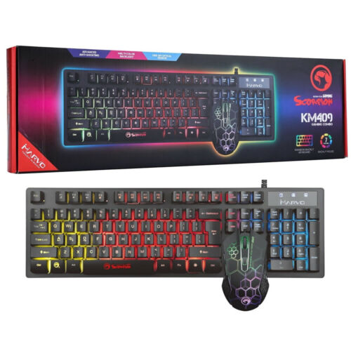Marvo Scorpion Gaming Keyboard And Mouse Set LED USB For PC Laptop PS4 Xbox One