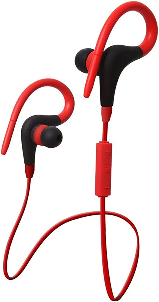headset wireless sport red
