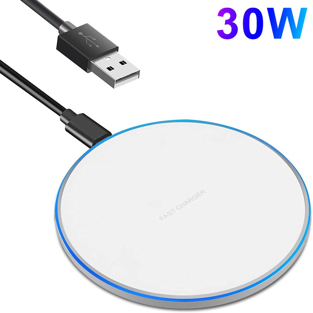 Wireless fast charger 30w for android and iphone