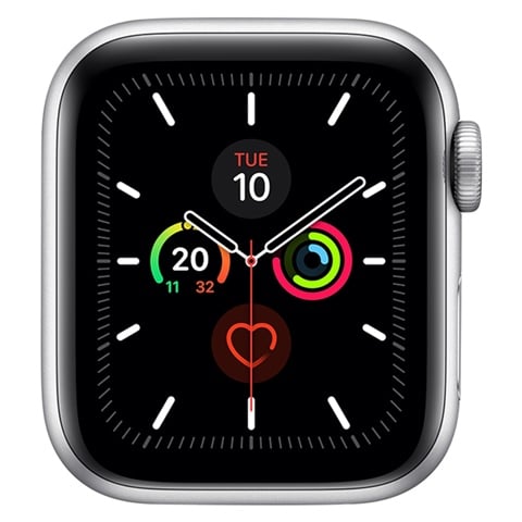 +Watch Series 5 NO STRAP, Silver Aluminium, 40mm,
