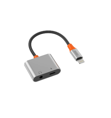 Vidvie AL1117 Lightning to Lightning+DC 3.5mm Digital Audio Converter
