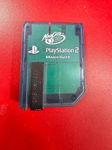 Sony Playstation PS2 Genuine 8MB Mad Catz Magic Gate Blue Memory Card