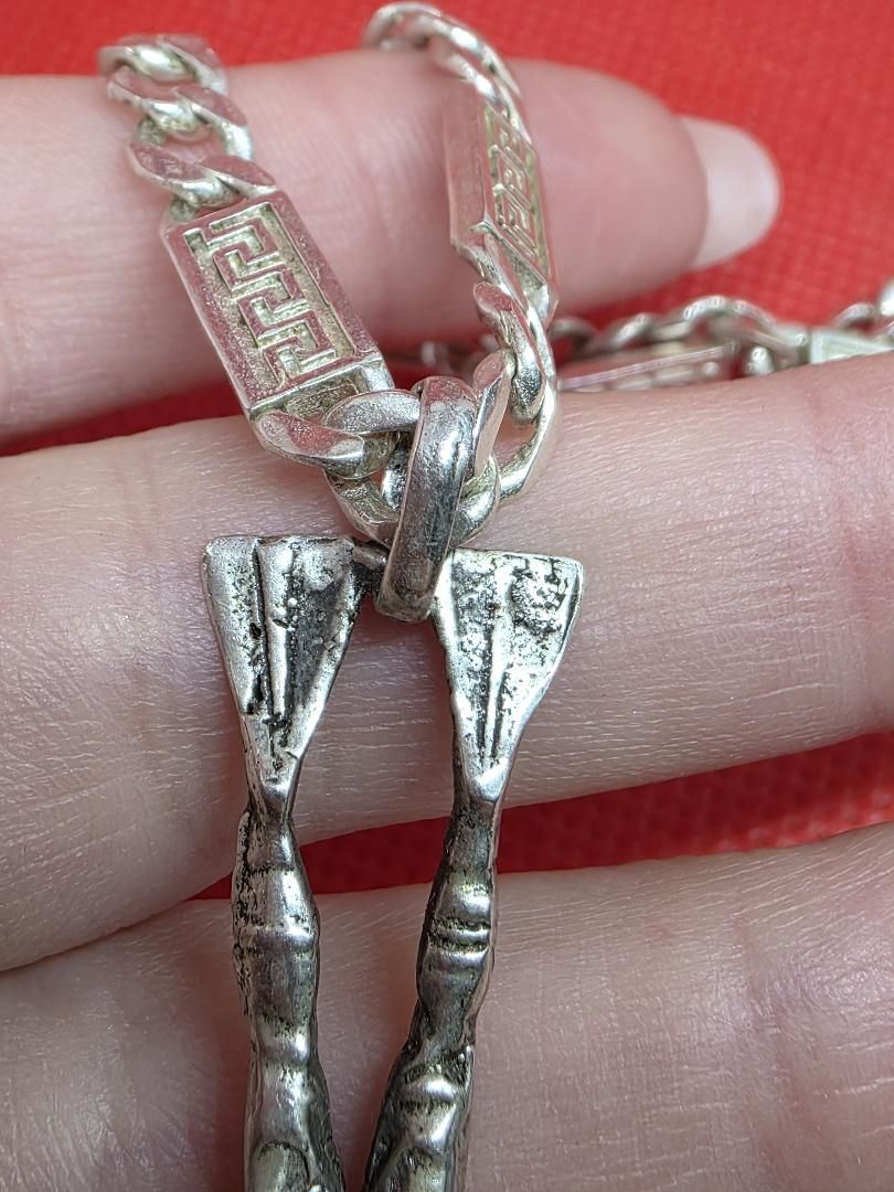 Silver Diver Pendant on Chain - Image 3