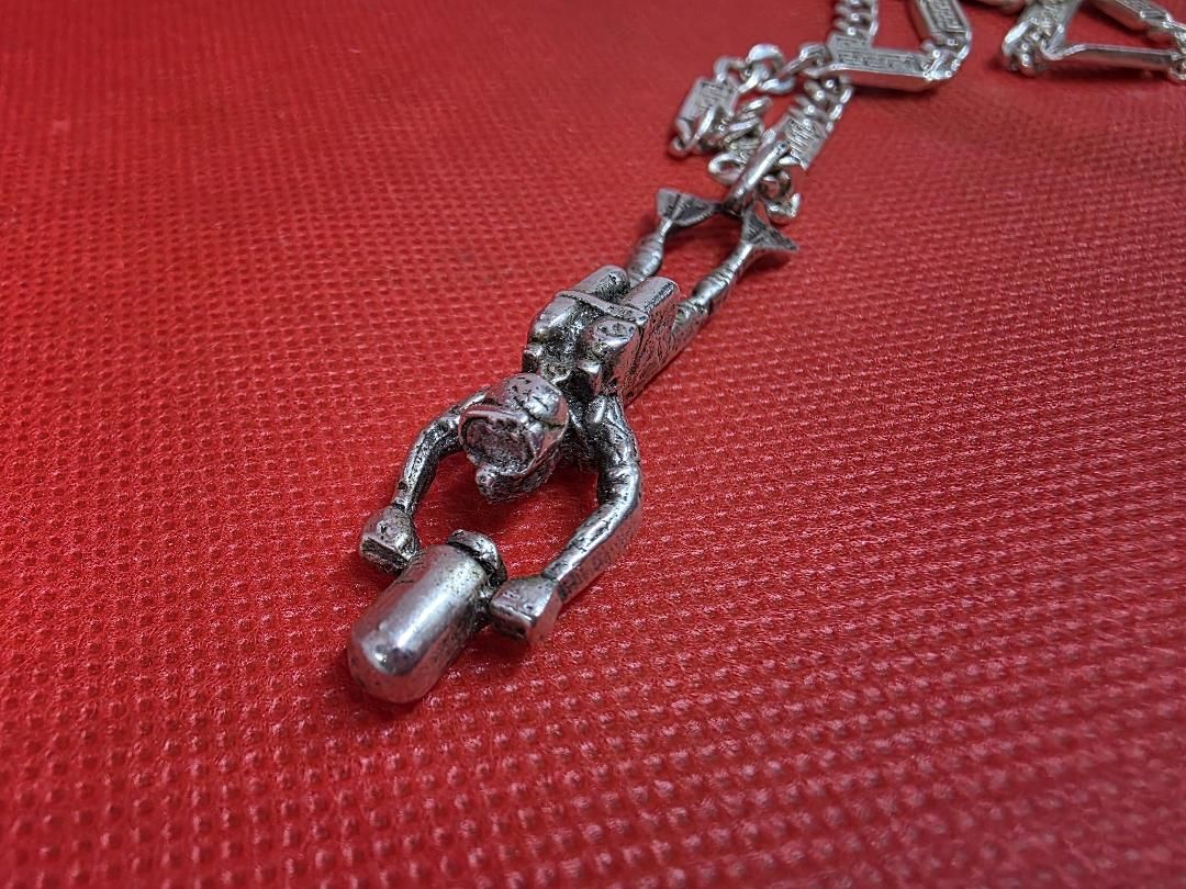 Silver Diver Pendant on Chain