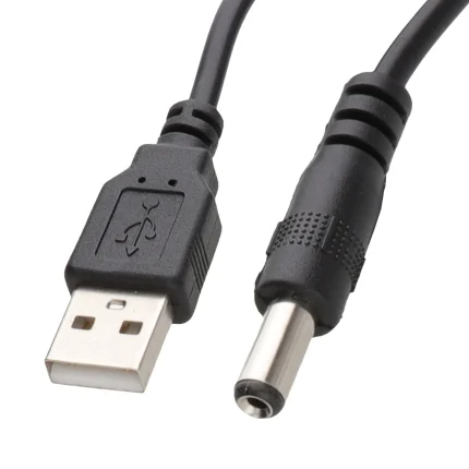 USB to DC Power Cable -USB 2.0 for 2.1mm x 5.5mm
