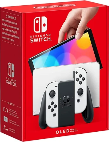 Switch Console, 64GB OLED + White Joy-Con, Discounted