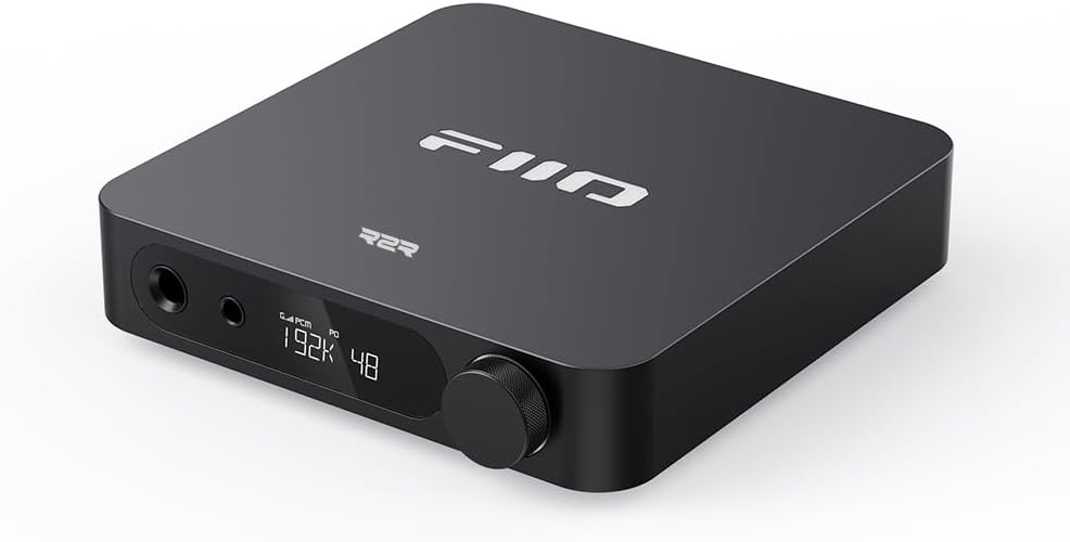 FIIO K11 Compact Desktop R2R architecture DAC and Headphone Amplifier (Black)