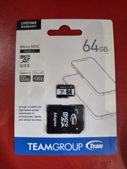 team group 64gb sd card