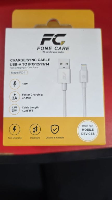 FC-1 Charging cable  usb-a to ip 15w